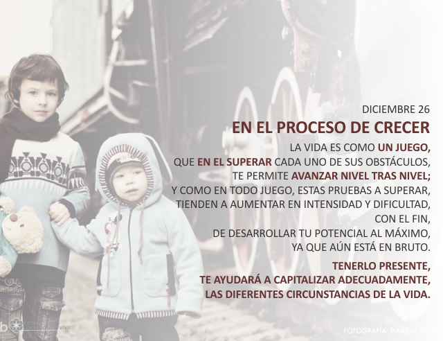 En el proceso de crecer